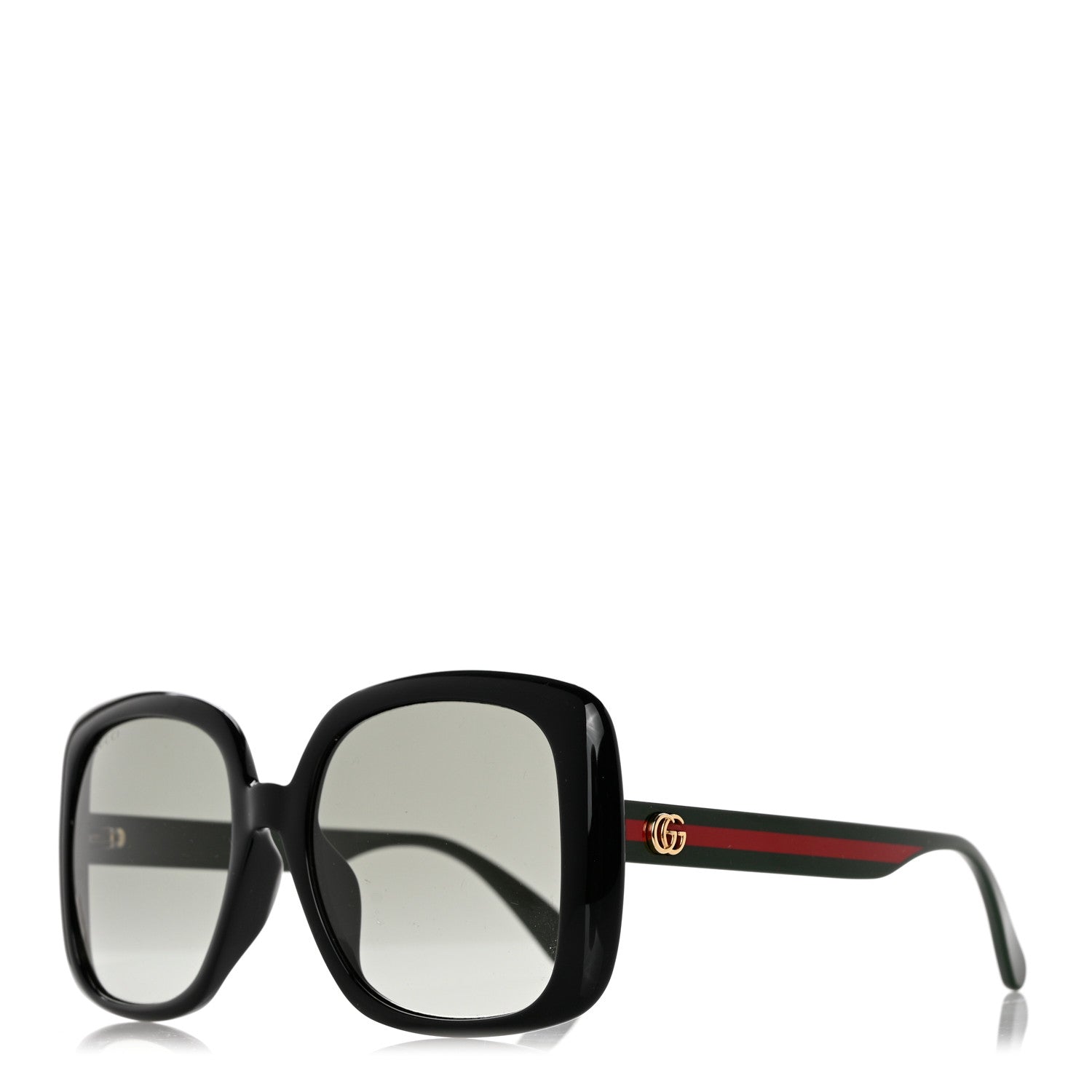 Gucci Acetate Oversized Square GG Web Sunglasses GG0714SA Black 1 of 8