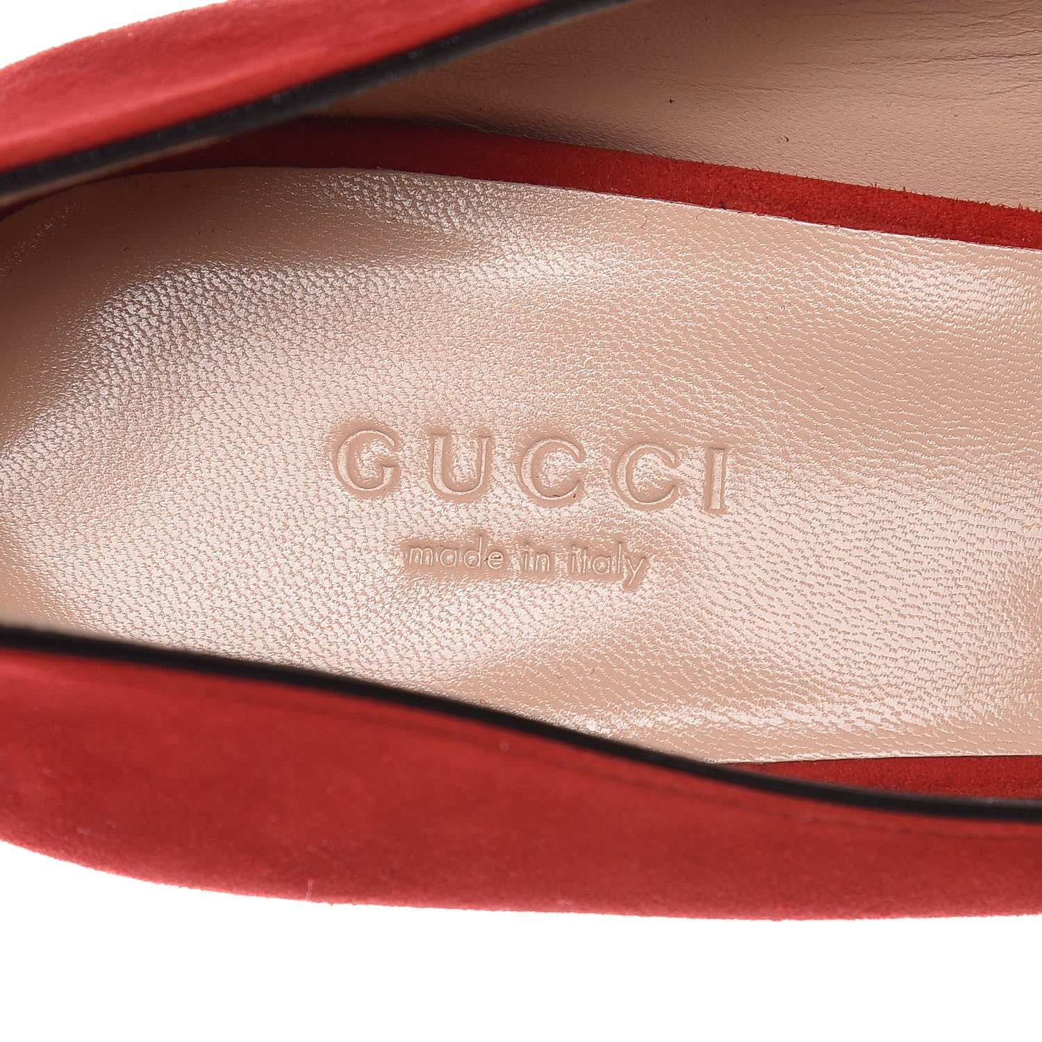 Gucci Kid Scamosciato GG Marmont Fringe 50mm Loafer Pumps 39 Vulcanic Red 6 of 8