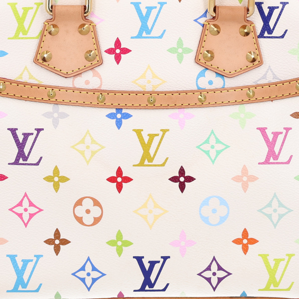 Monogram Multicolor Trouville White