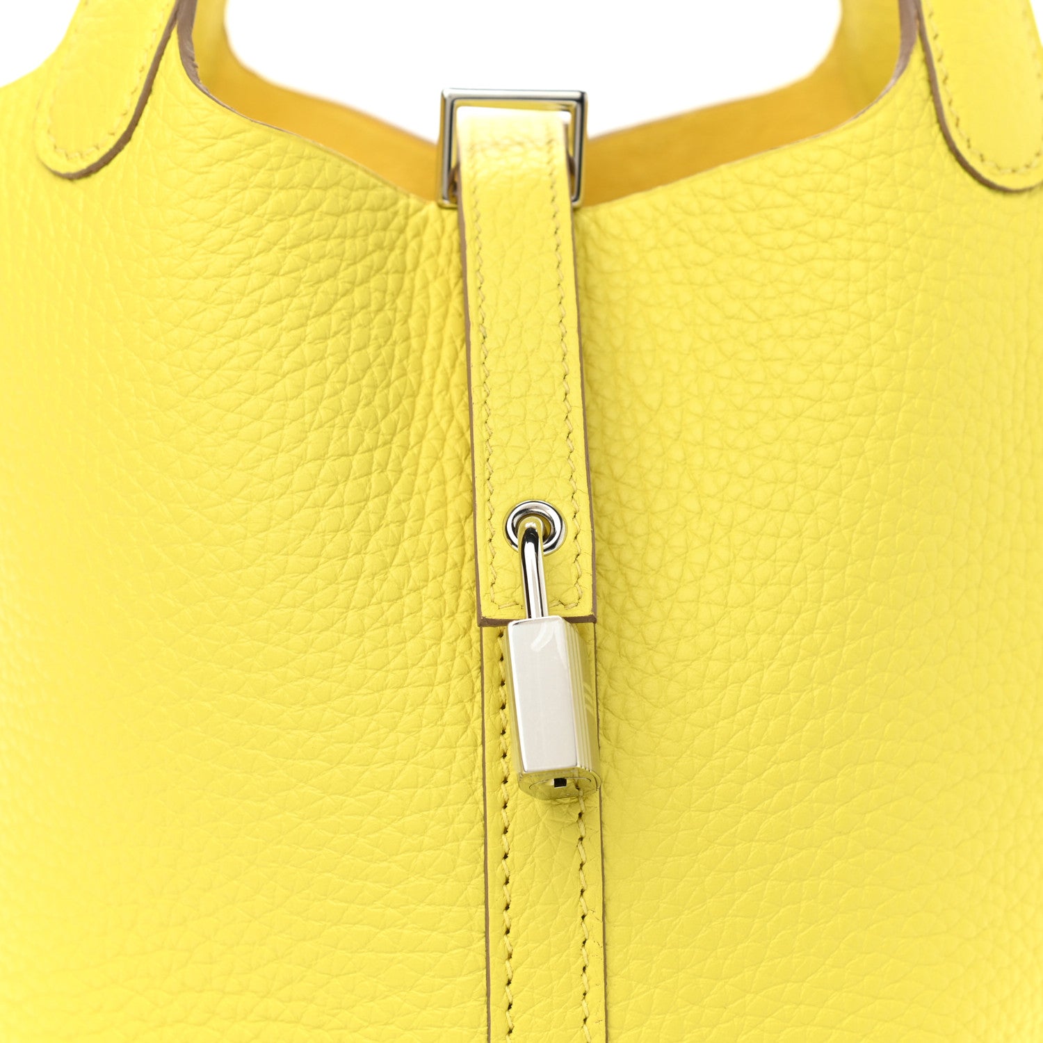 Hermes Taurillon Clemence Picotin Lock 18 PM Lime 8 of 11