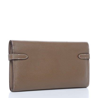Hermes Epsom Kelly Longue Wallet Etoupe 3 of 11