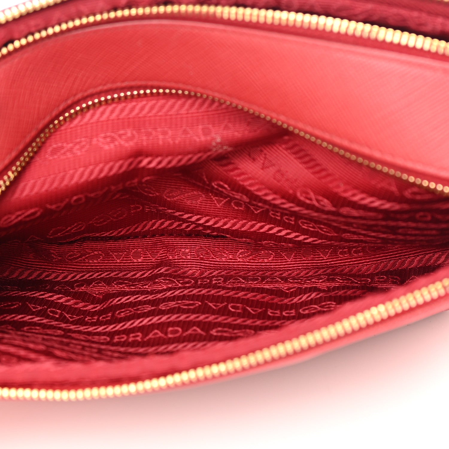 Prada Saffiano Mini Camera Crossbody Fuoco 6 of 16