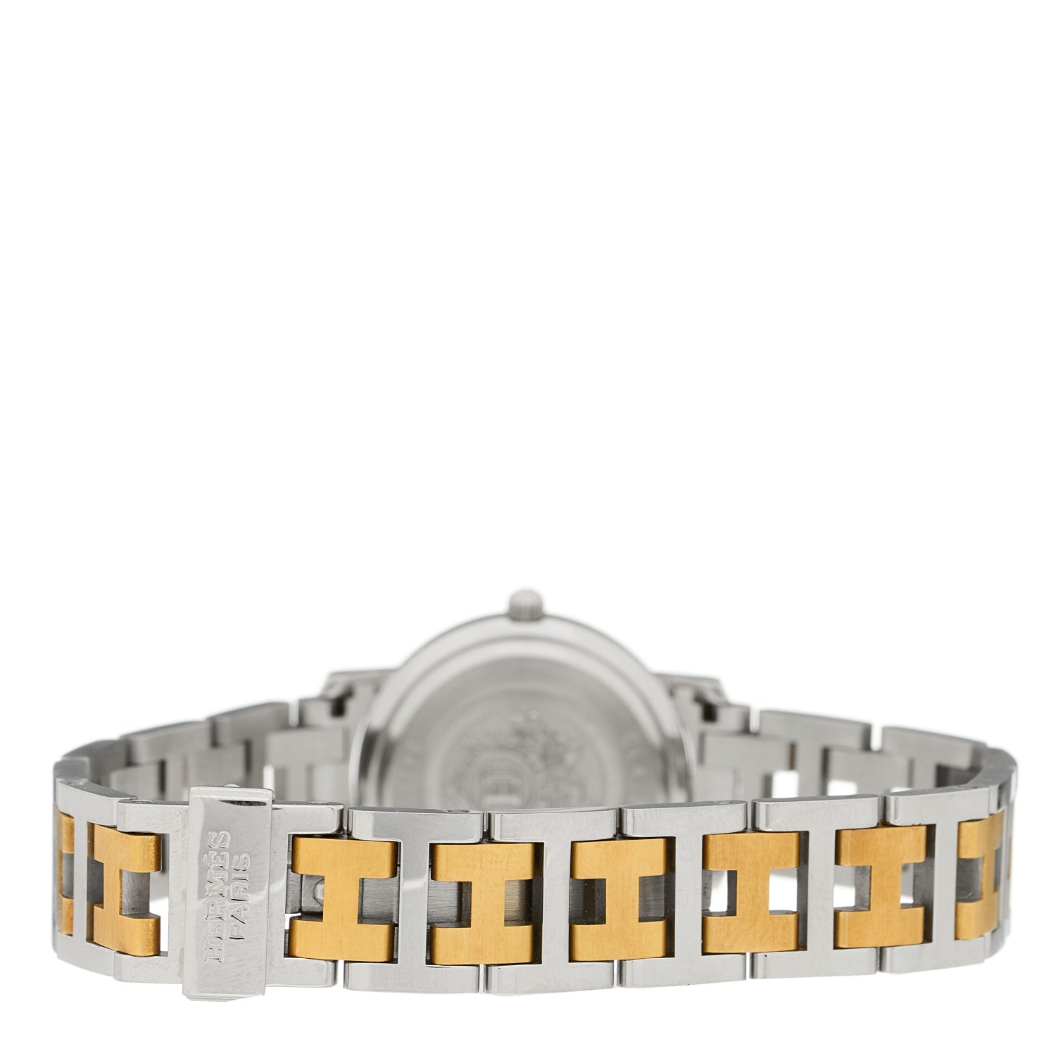 Hermes Stainless Steel 24mm Clipper Quartz Watch Gold 3 of 4