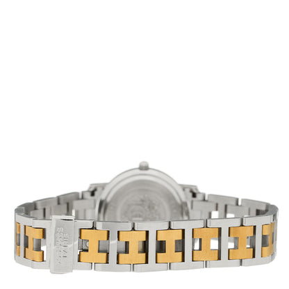 Hermes Stainless Steel 24mm Clipper Quartz Watch Gold 3 of 4