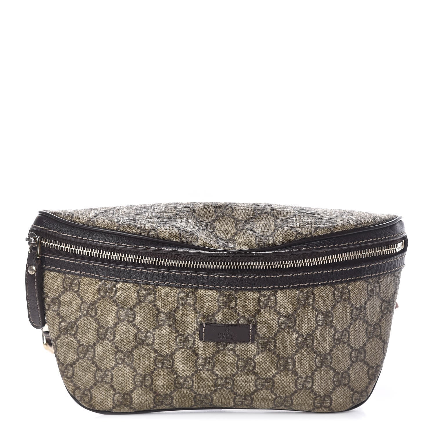 Gucci GG Supreme Monogram Belt Bag Dark Brown 1 of 10