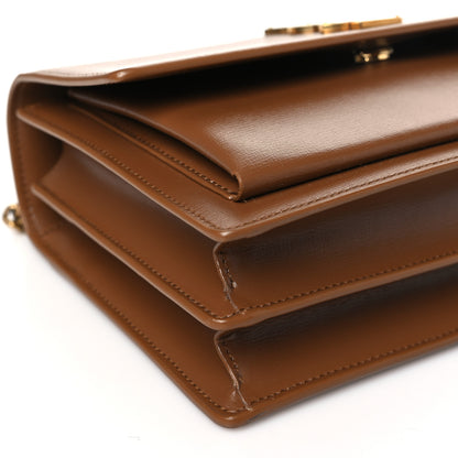 Saint Laurent Smooth Calfskin Medium Monogram Sunset Satchel Fox 9 of 10