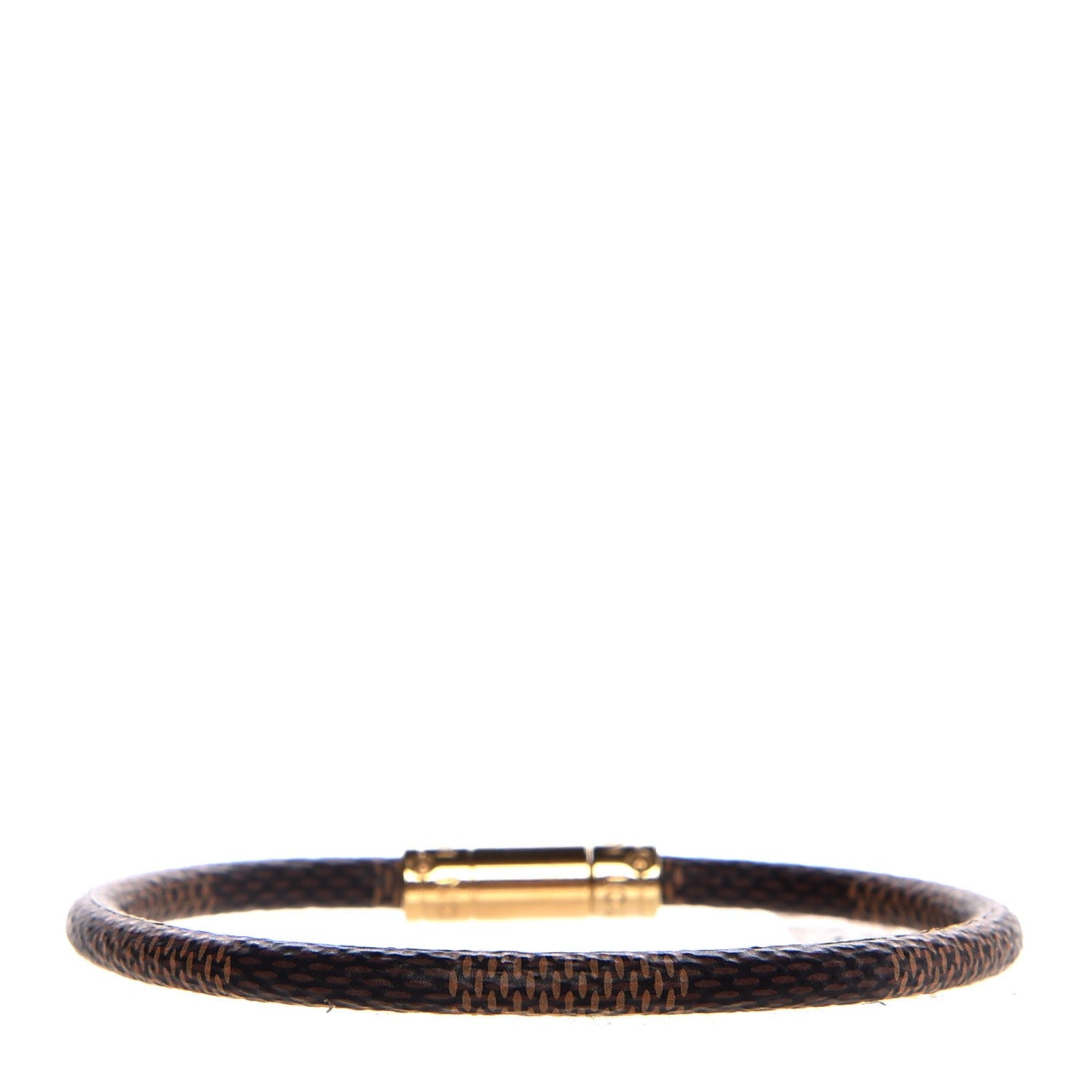 Louis Vuitton Damier Ebene Keep It Bracelet 19 3 of 5