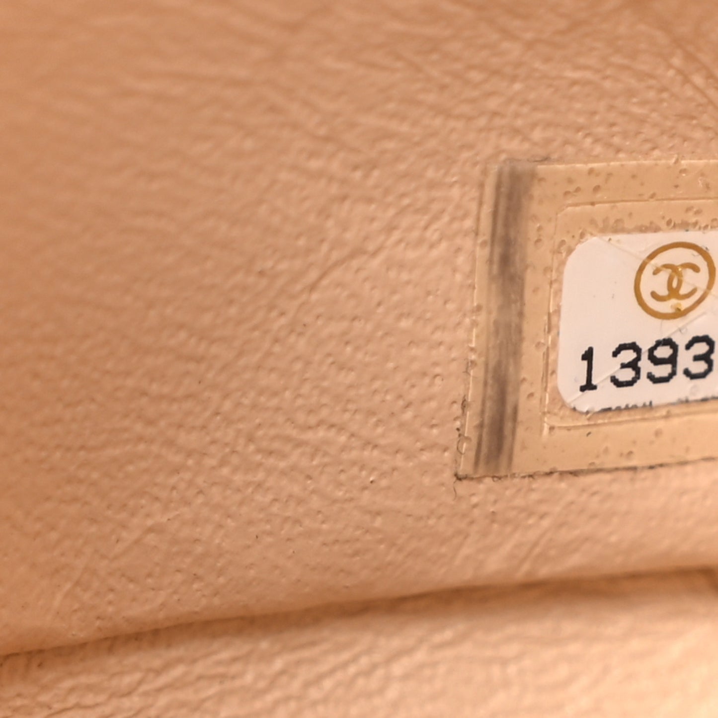 Caviar Quilted Jumbo Single Flap Beige Clair