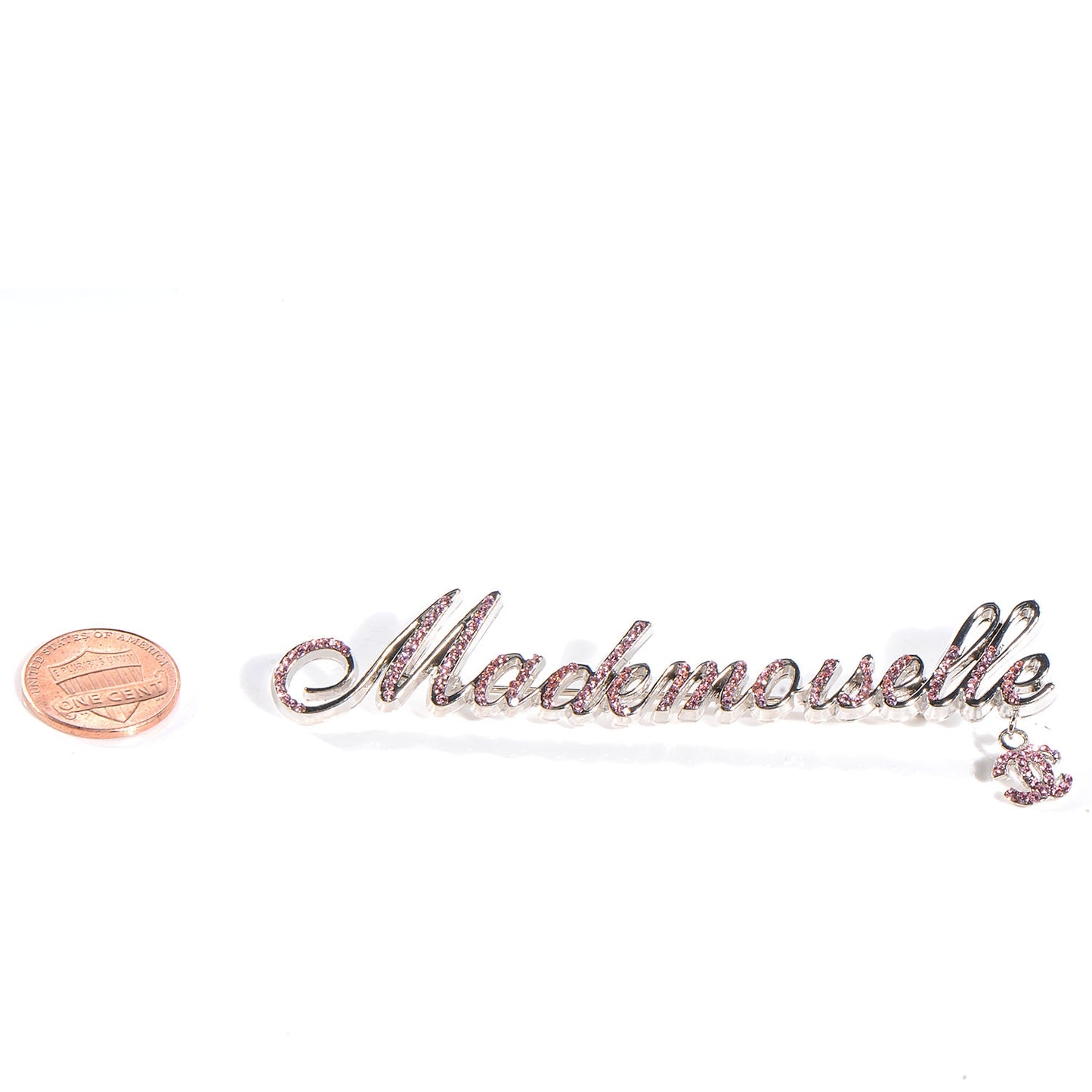 Crystal CC Mademoiselle Brooch Pink