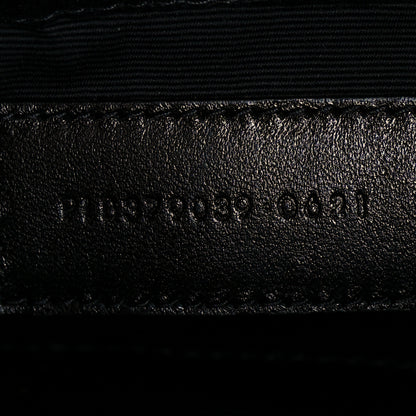 Saint Laurent Calfskin Matelasse Chevron Monogram A5 Wristlet Black 14 of 16