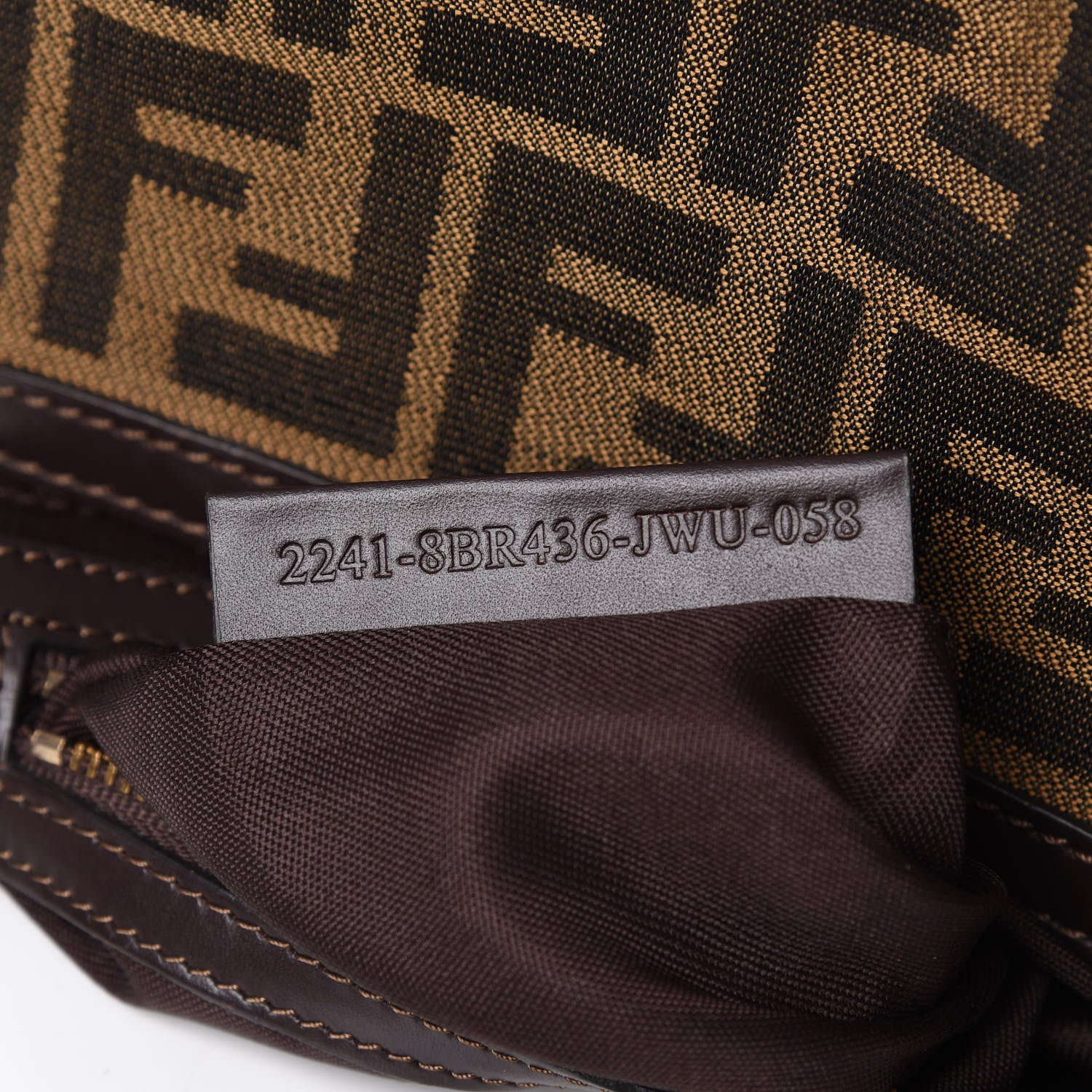 Fendi Zucca Medium Chef Shoulder Bag Tobacco 10 of 12