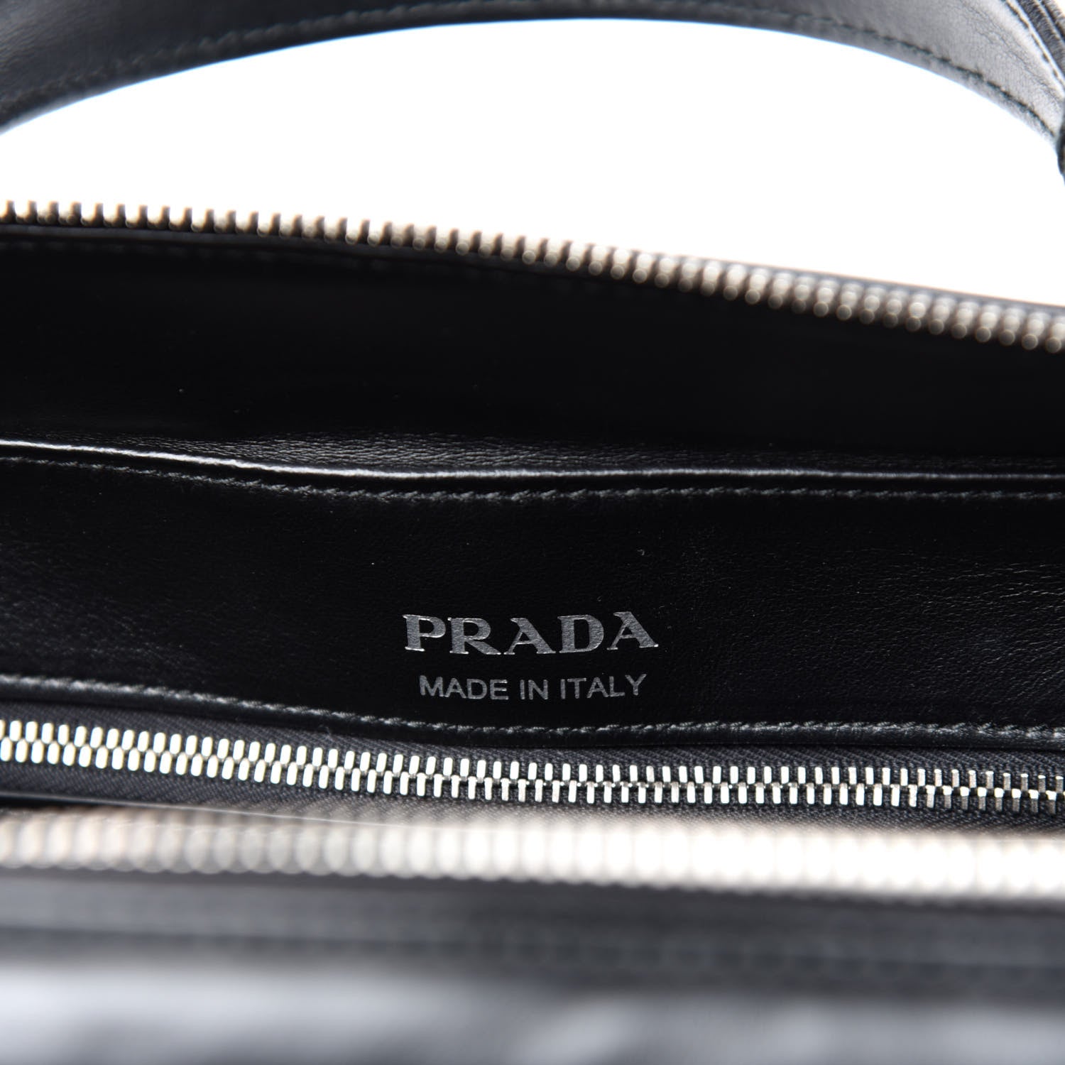 Prada Soft Calfskin Medium Diagramme Crossbody Bag Black 6 of 9