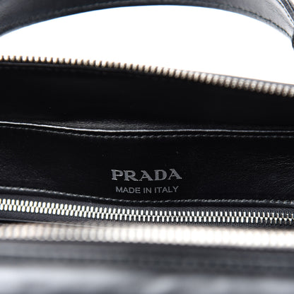 Prada Soft Calfskin Medium Diagramme Crossbody Bag Black 6 of 9