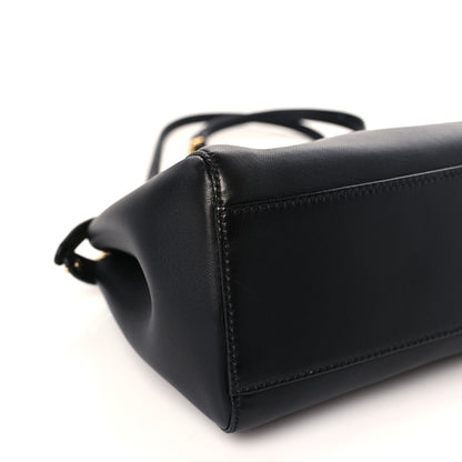 Fendi Nappa Mini Peekaboo Iconic Satchel Black 8 of 9