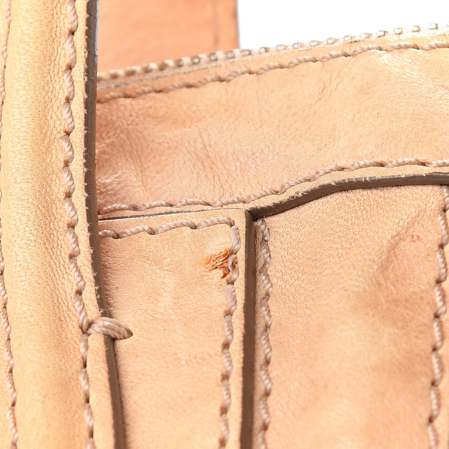 Wrinkled Lambskin Large Nightingale Beige