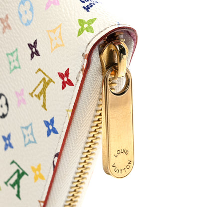 Louis Vuitton Monogram Multicolor Zippy Wallet White Litchi 7 of 8