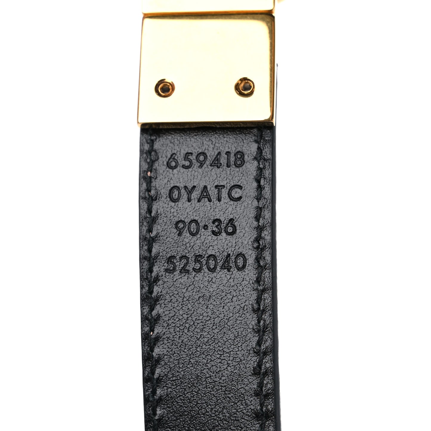 Plutone Calfskin Double G Reversible 20mm Belt 90 36 Porcelain Rose Black