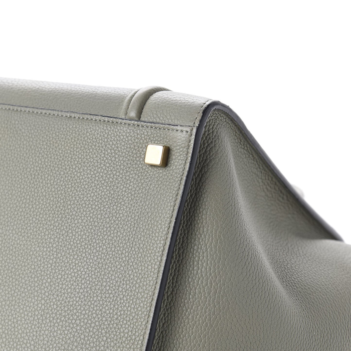 Baby Grained Calfskin Medium Phantom Luggage Grey