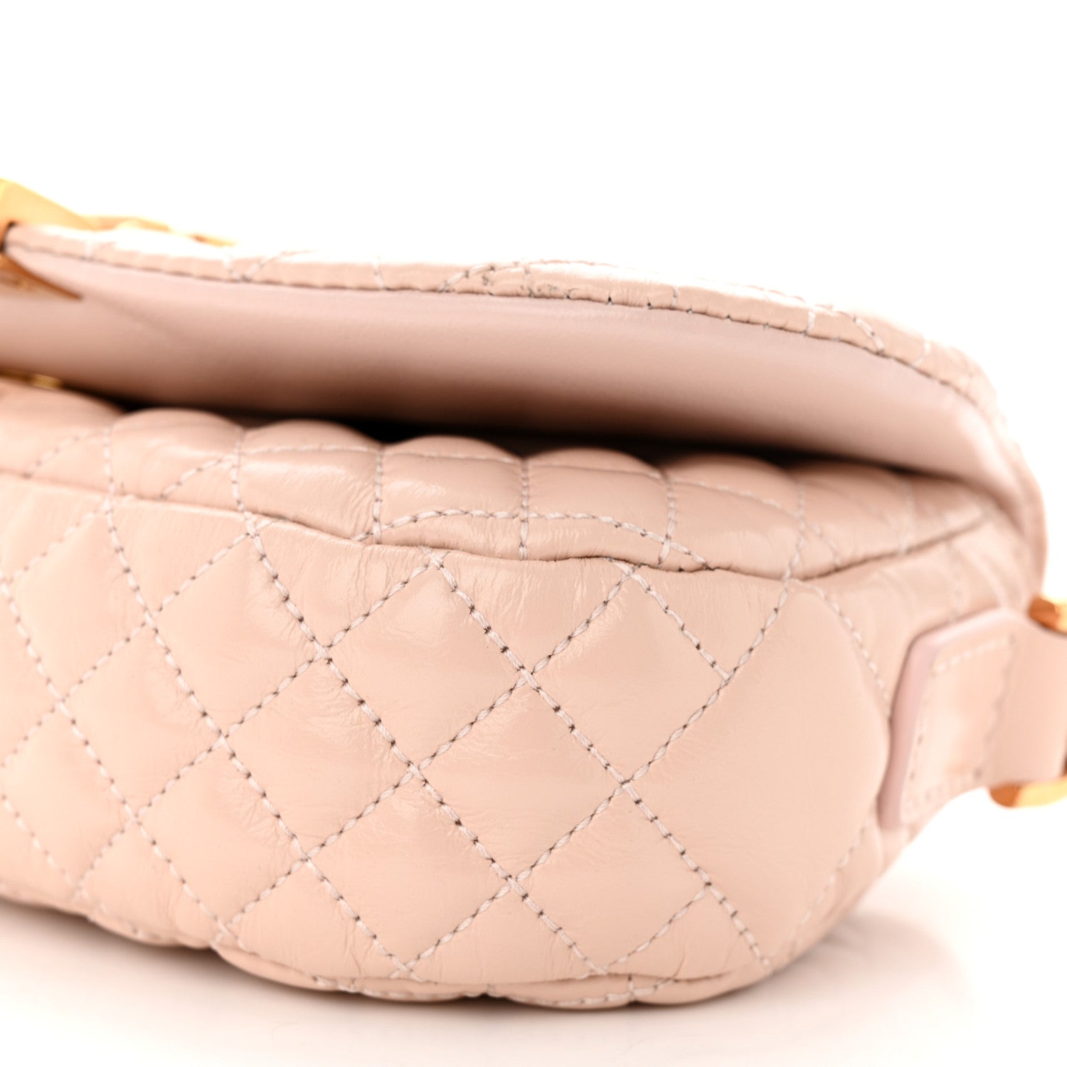Versace Calfskin Quilted Mini Greca Goddess Shoulder Bag Powder Blush 9 of 9