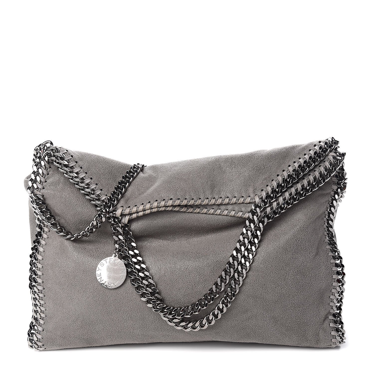 Stella McCartney Shaggy Deer Falabella Fold Over Tote Grey 1 of 10