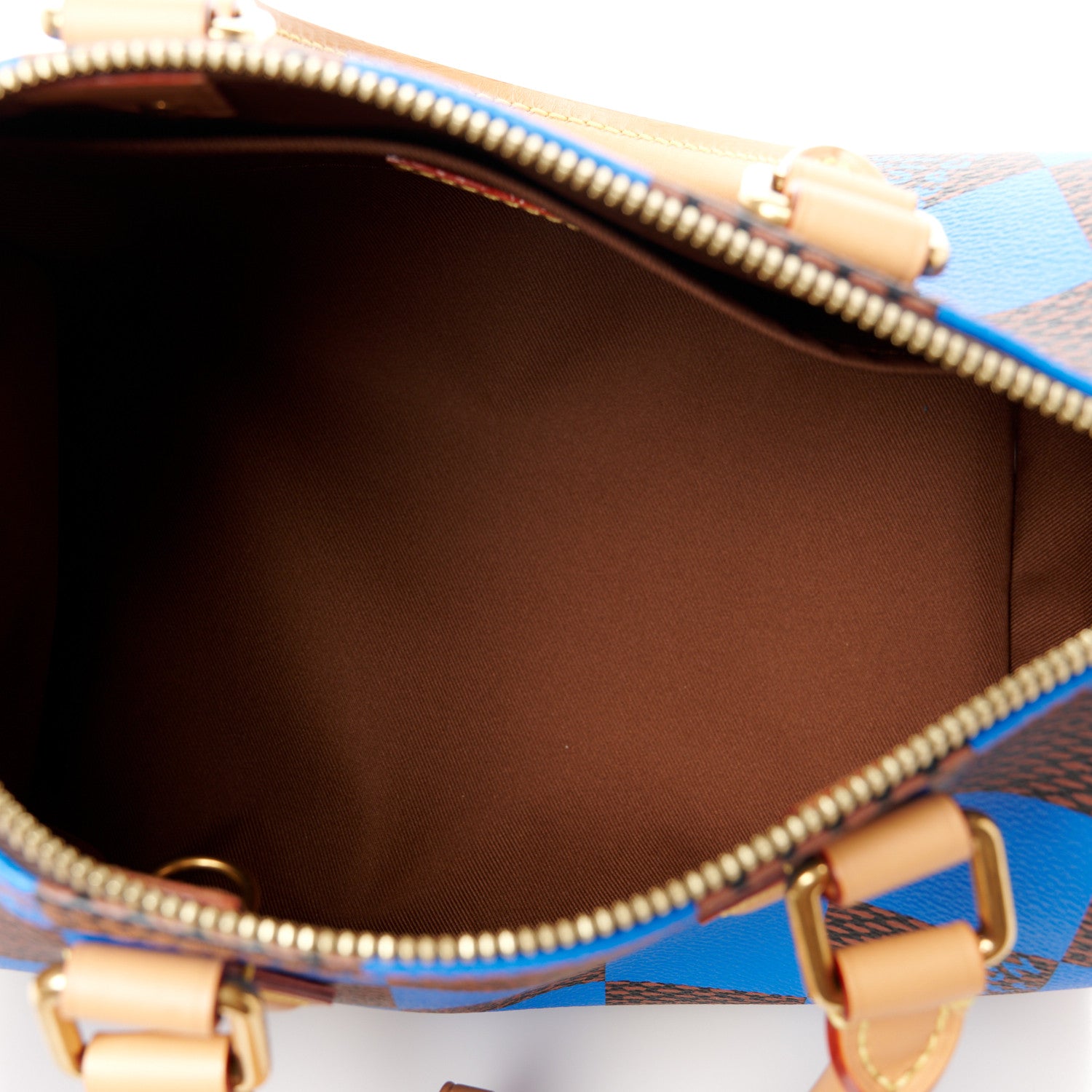 Louis Vuitton Damier Pop Speedy Bandouliere 25 Blue 5 of 11