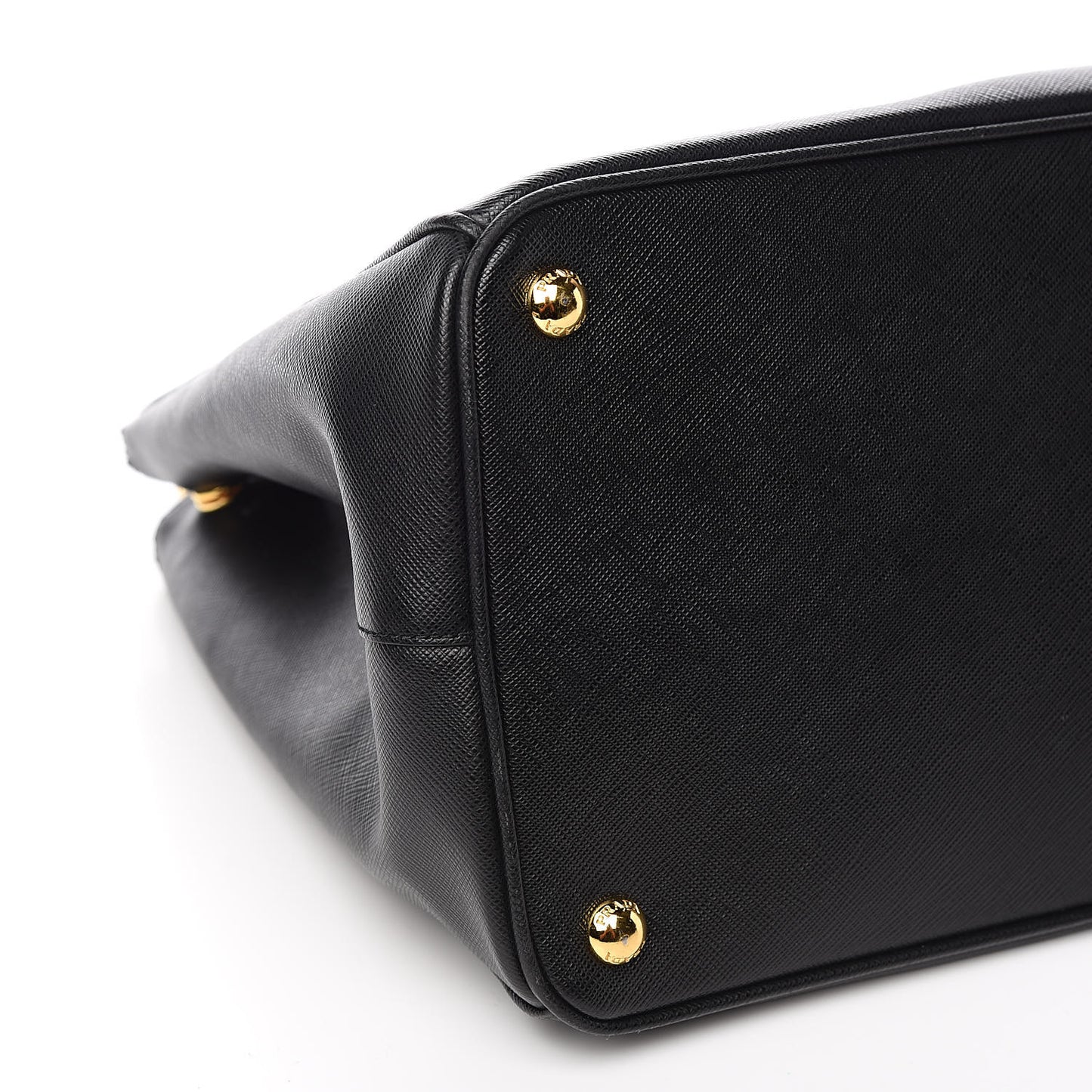 Saffiano Large Galleria Double Zip Tote Black