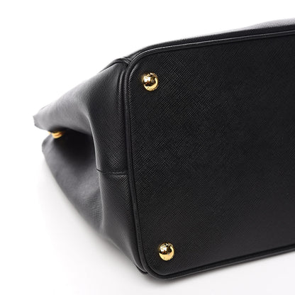 Prada Saffiano Large Galleria Double Zip Tote Black 7 of 9