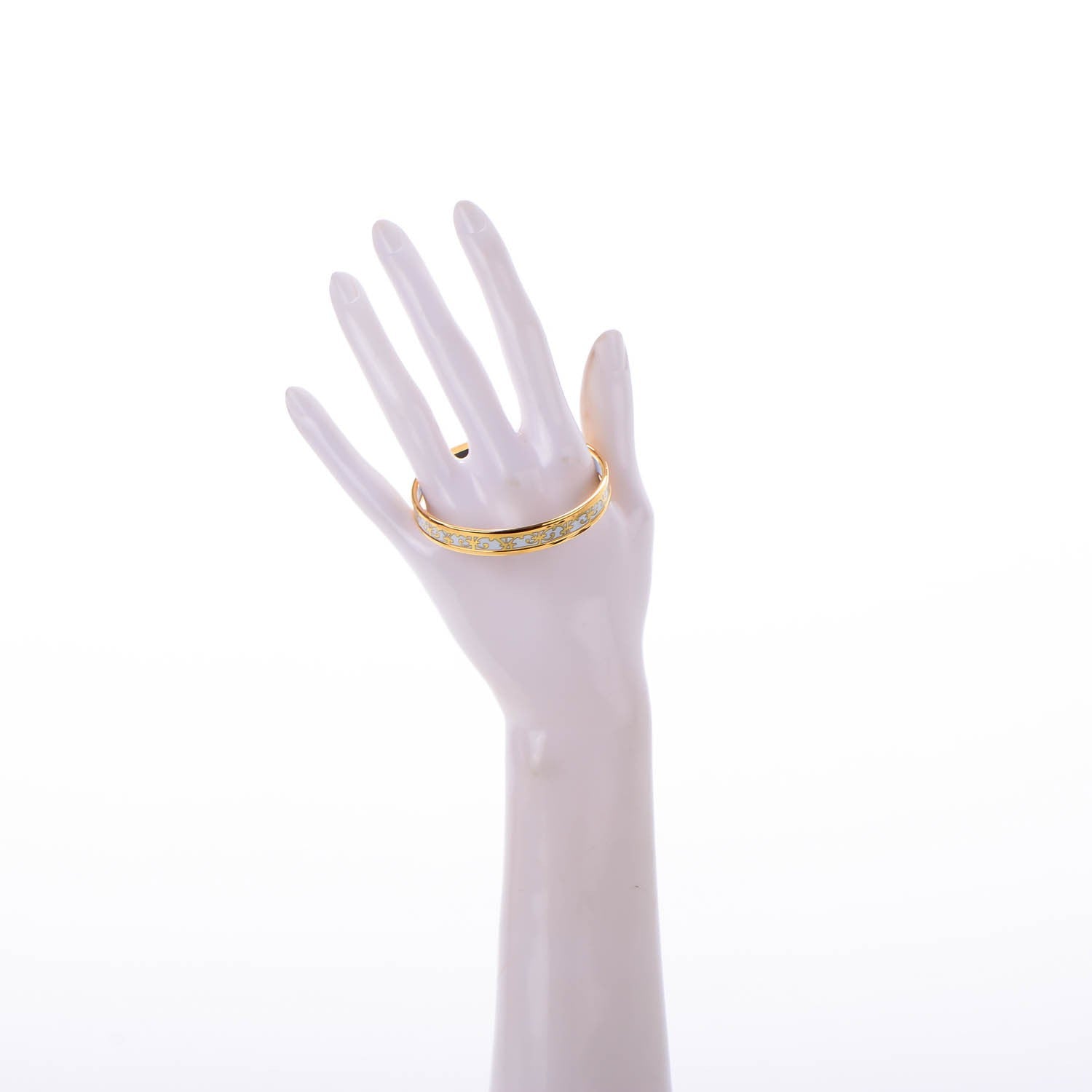 Hermes Enamel Printed Narrow Balcons Du Guadalquivir Bracelet 62 2 of 5