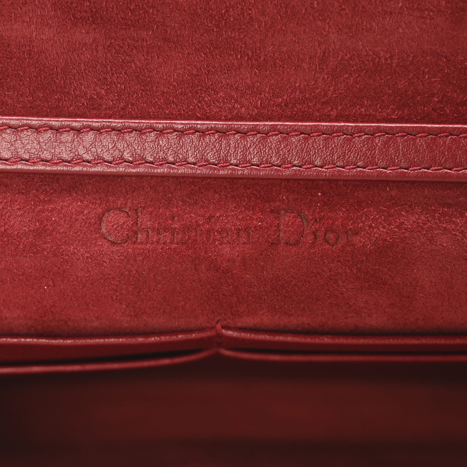 Christian Dior Calfskin J'Adior Wallet on Chain Pouch Red 6 of 9