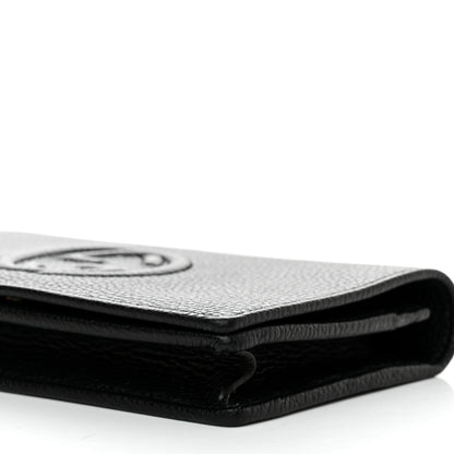 Gucci Pebbled Calfskin Soho Wallet On Chain Black 9 of 9