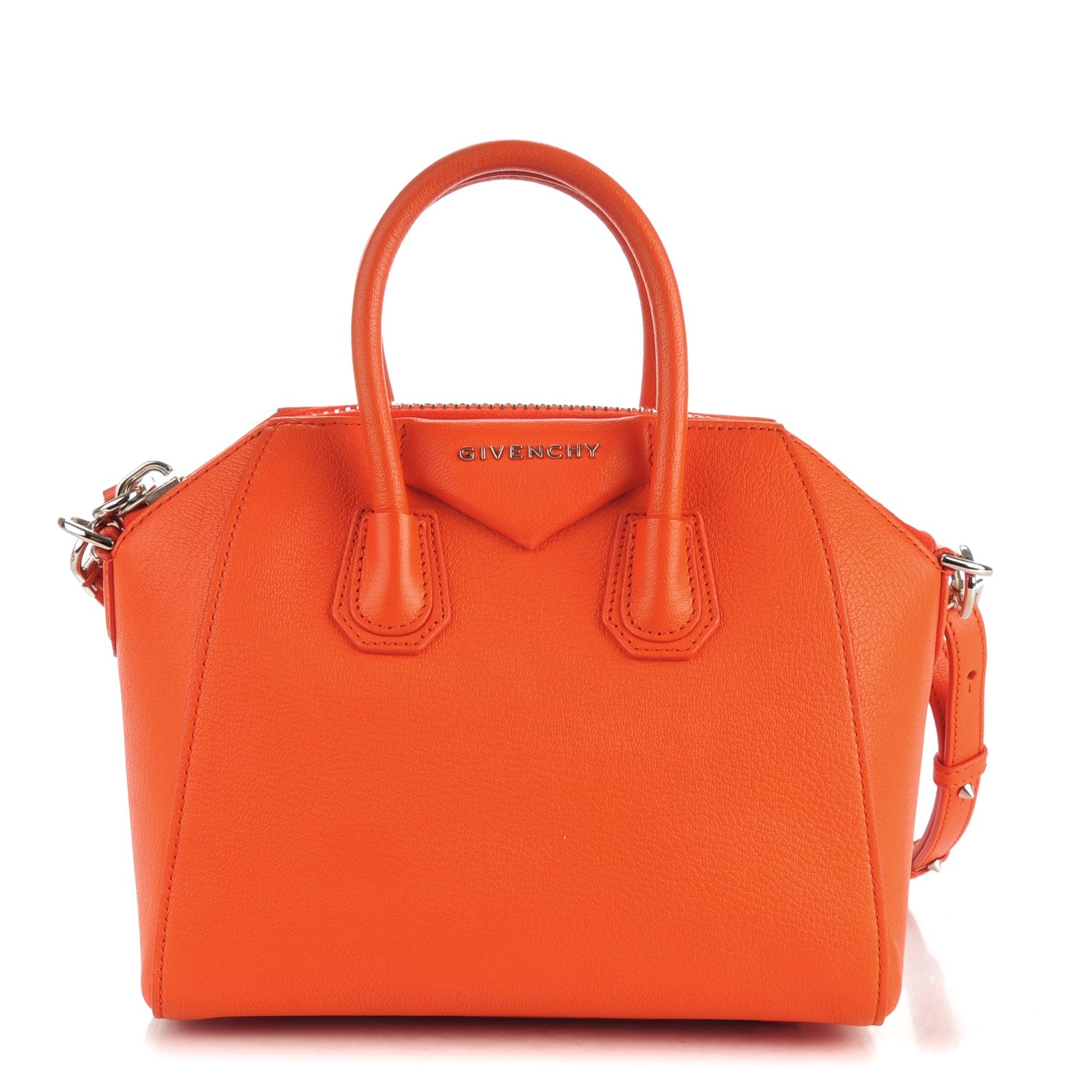 Givenchy Sugar Goatskin Mini Antigona Burnt Orange 1 of 7