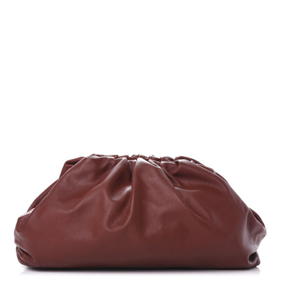 Bottega Veneta Smooth Butter Calf The Pouch Oversized Clutch Rust 1 of 9