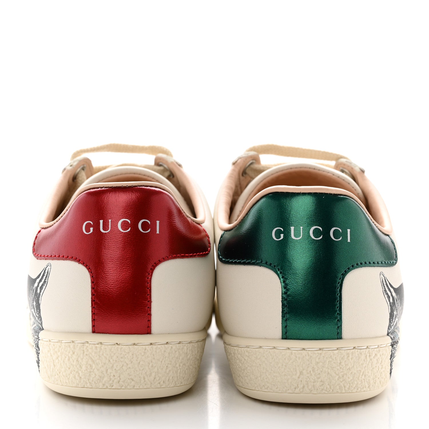 Gucci Calfskin Mystic Cat Print Womens Ace Sneakers 36 White 5 of 13