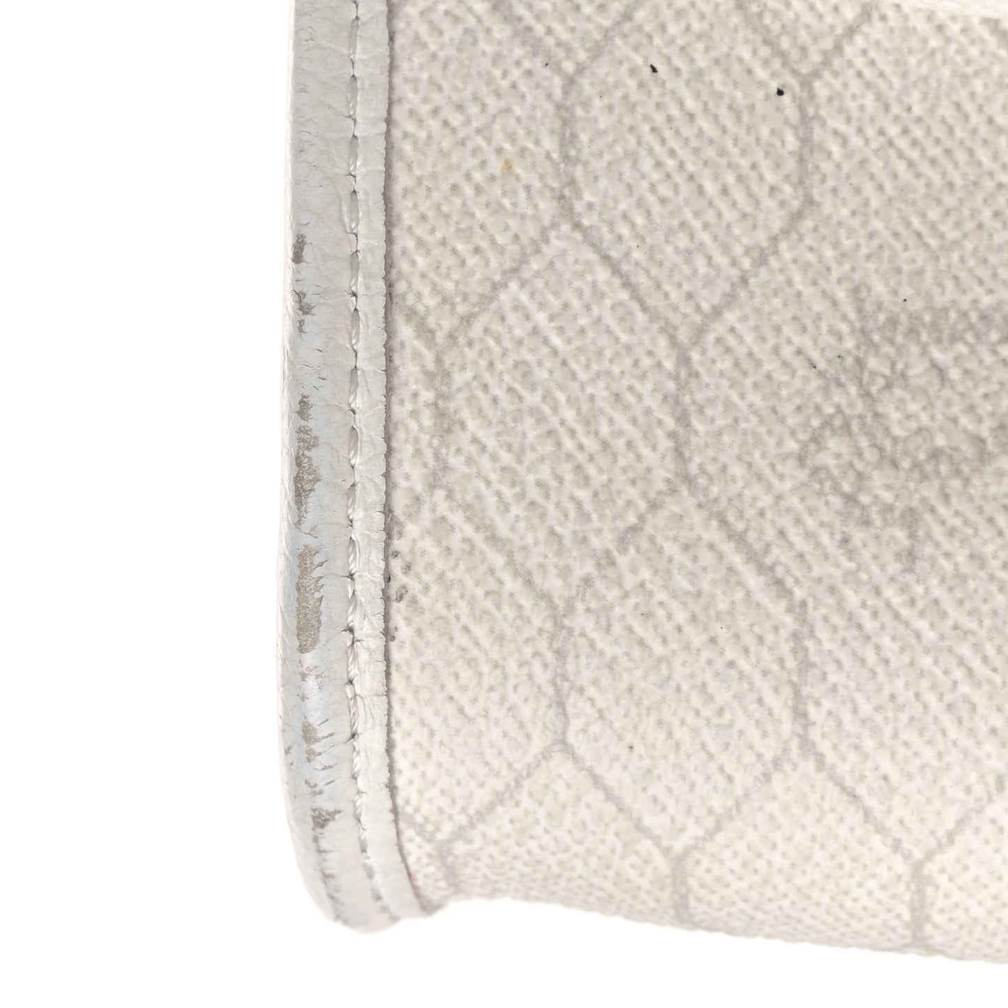 Monogram Chain Flap White
