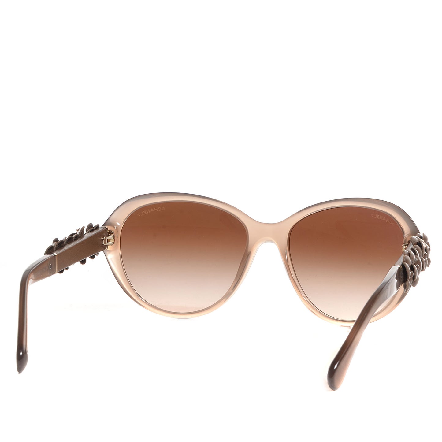 Lambskin Camellia CC Sunglasses 5316 Q Brown