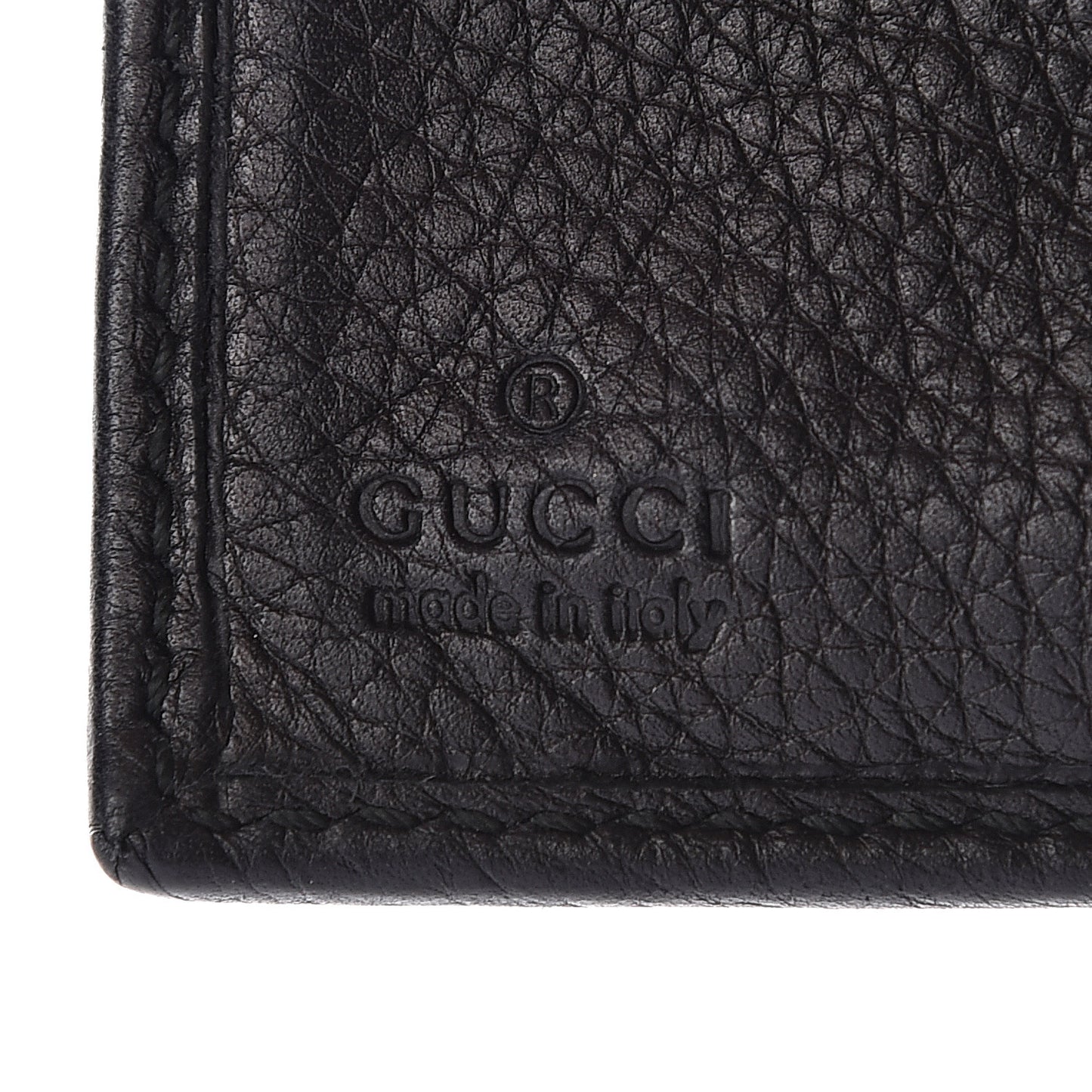 Calfskin Compact Interlocking G Wallet Black