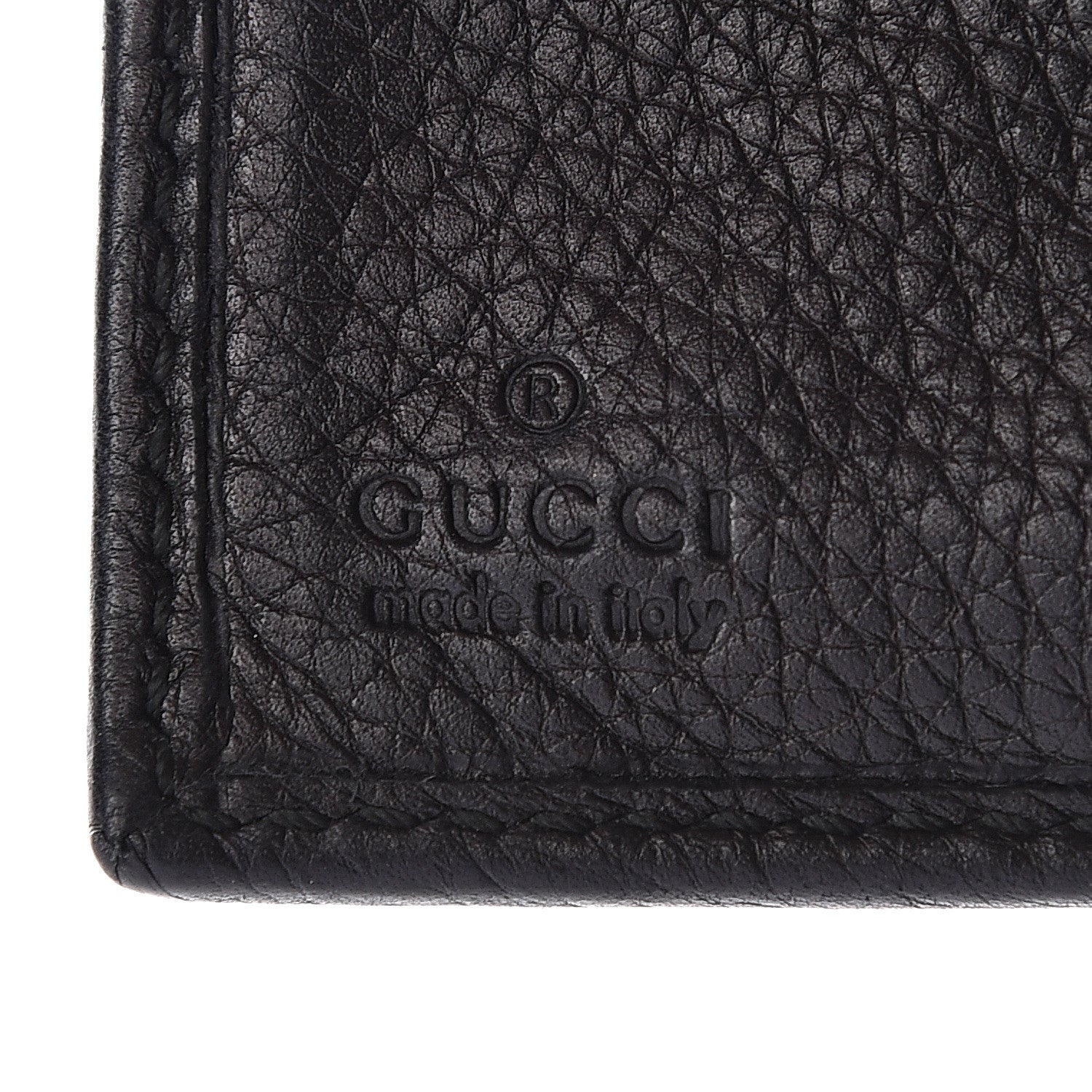Gucci Calfskin Compact Interlocking G Wallet Black 6 of 6