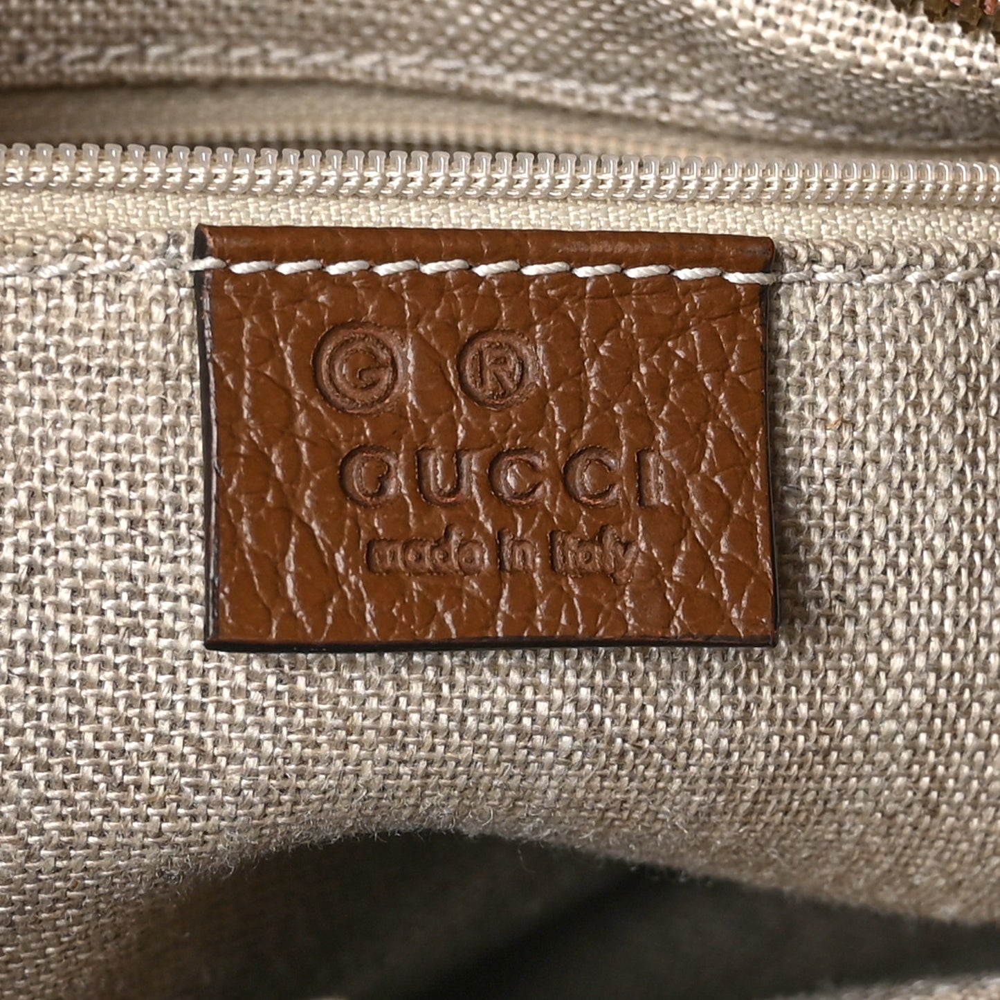 Monogram Small Bree Tote Beige Tabacco