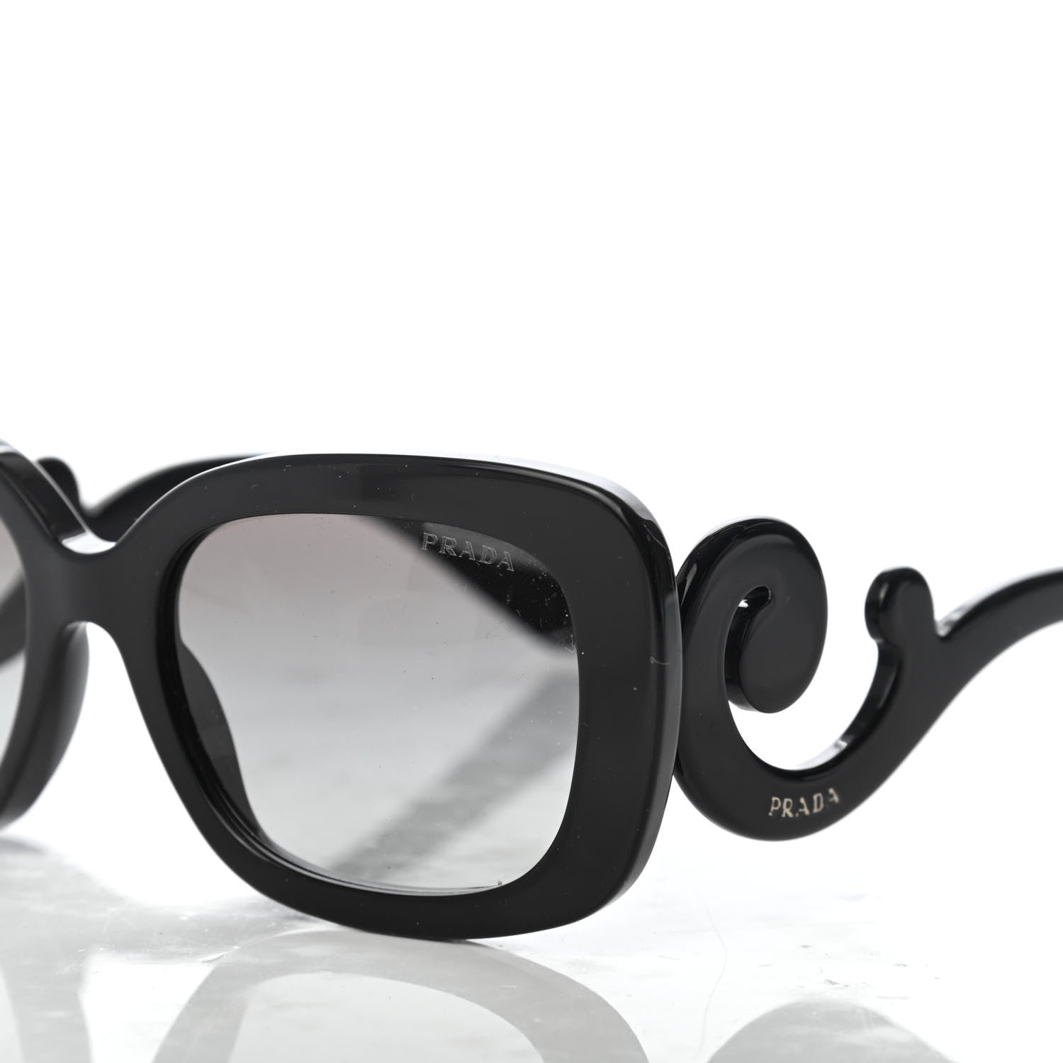 Prada Acetate Baroque Sunglasses SPR 27O Black 7 of 8