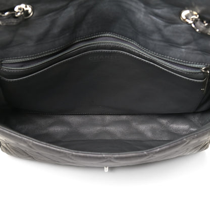 Chanel Lambskin Quilted Jumbo Single Flap Grey 8 of 8