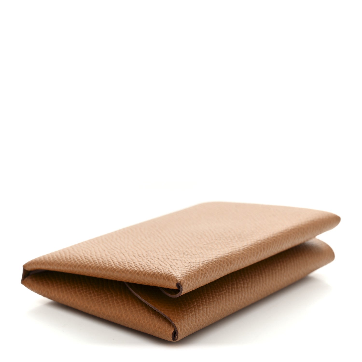 Hermes Epsom Calvi Duo Card Case Gold 4 of 7