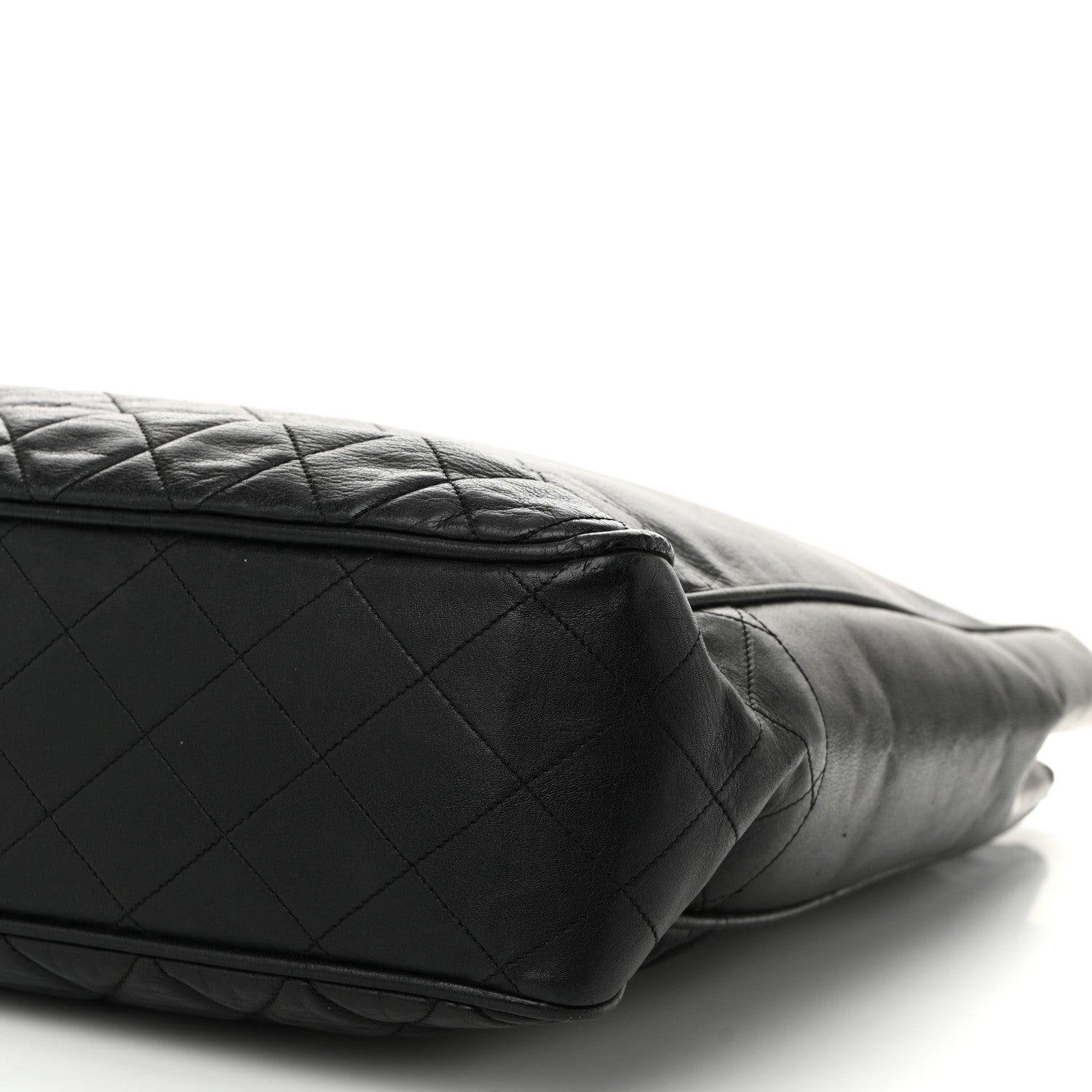 Chanel Lambskin Shopping Tote Black 11 of 12