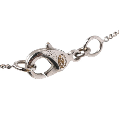 Chanel Baguette Crystal CC Necklace Silver 4 of 4
