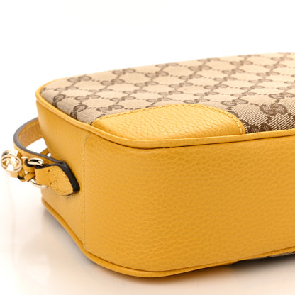 Gucci Monogram Dollar Calfskin Mini Bree Messenger Bag Beige Ebony New Buttercup 9 of 11