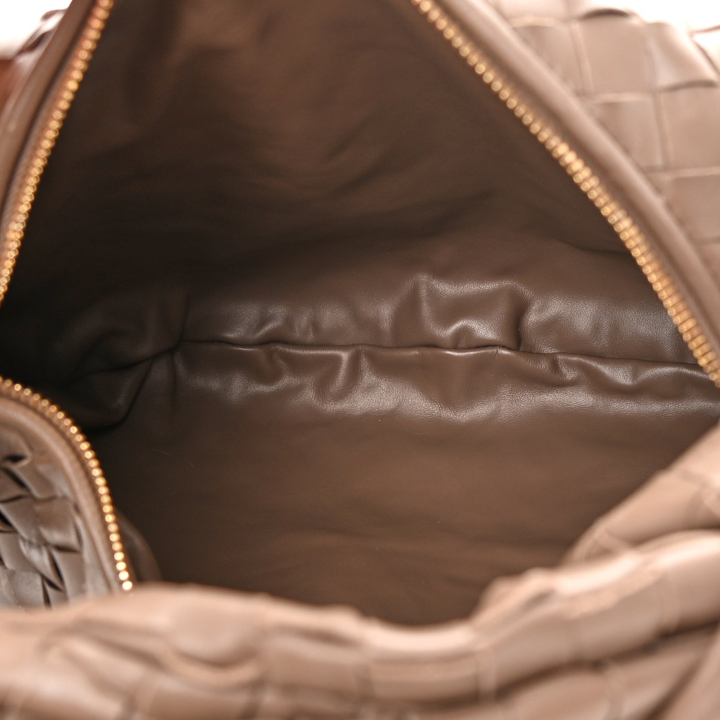 Nappa Intrecciato Teen Jodie Hobo Dark Taupe