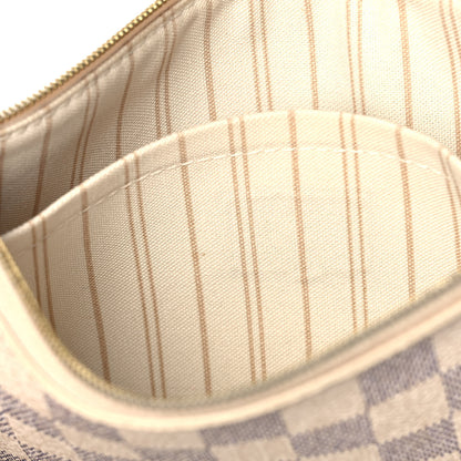 Louis Vuitton Damier Azur Neverfull MM GM Pochette 8 of 14