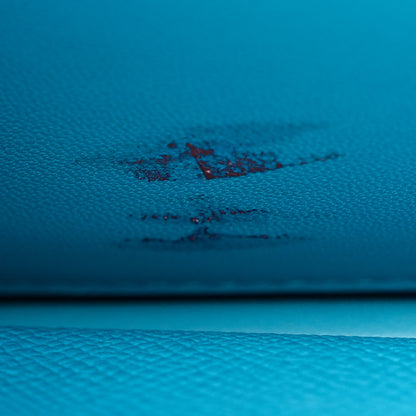Hermes Epsom Enamel Constance 18 Bleu Du Nord Rouge de Coeur 12 of 13