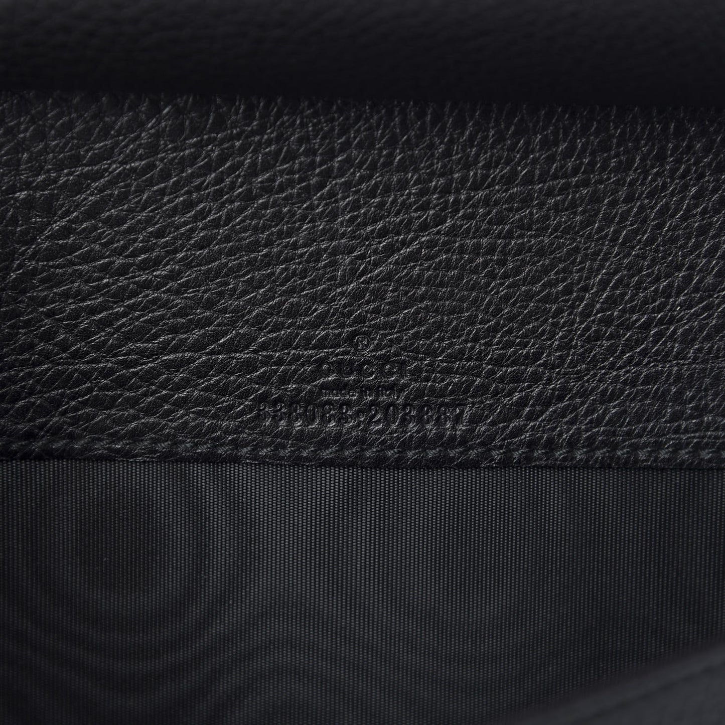 Pebbled Calfskin Soho Document Holder Black