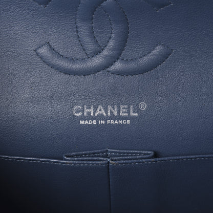 Chanel Lambskin Quilted Medium Double Flap Blue 6 of 11