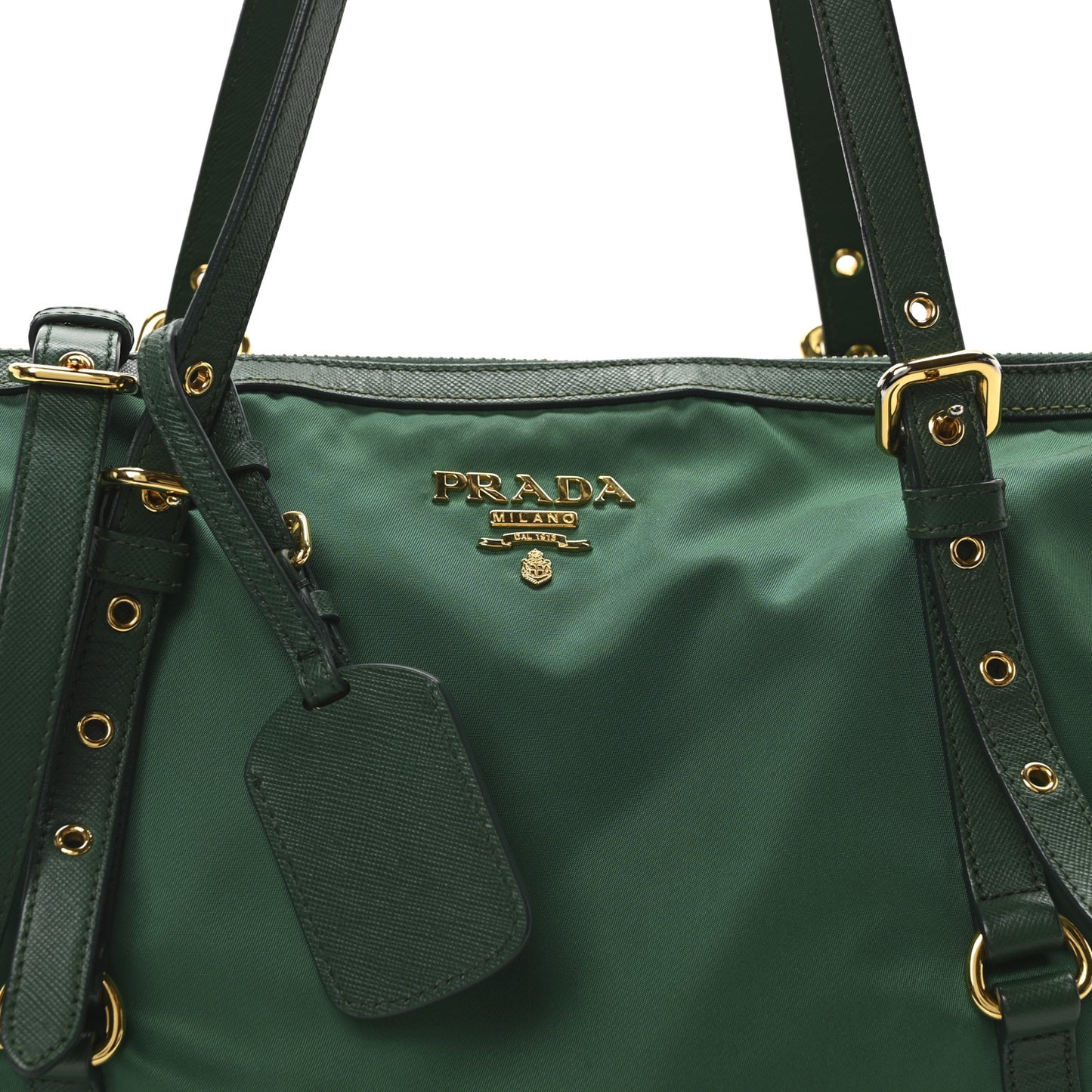 Tessuto Nylon Saffiano Tote Oleandro
